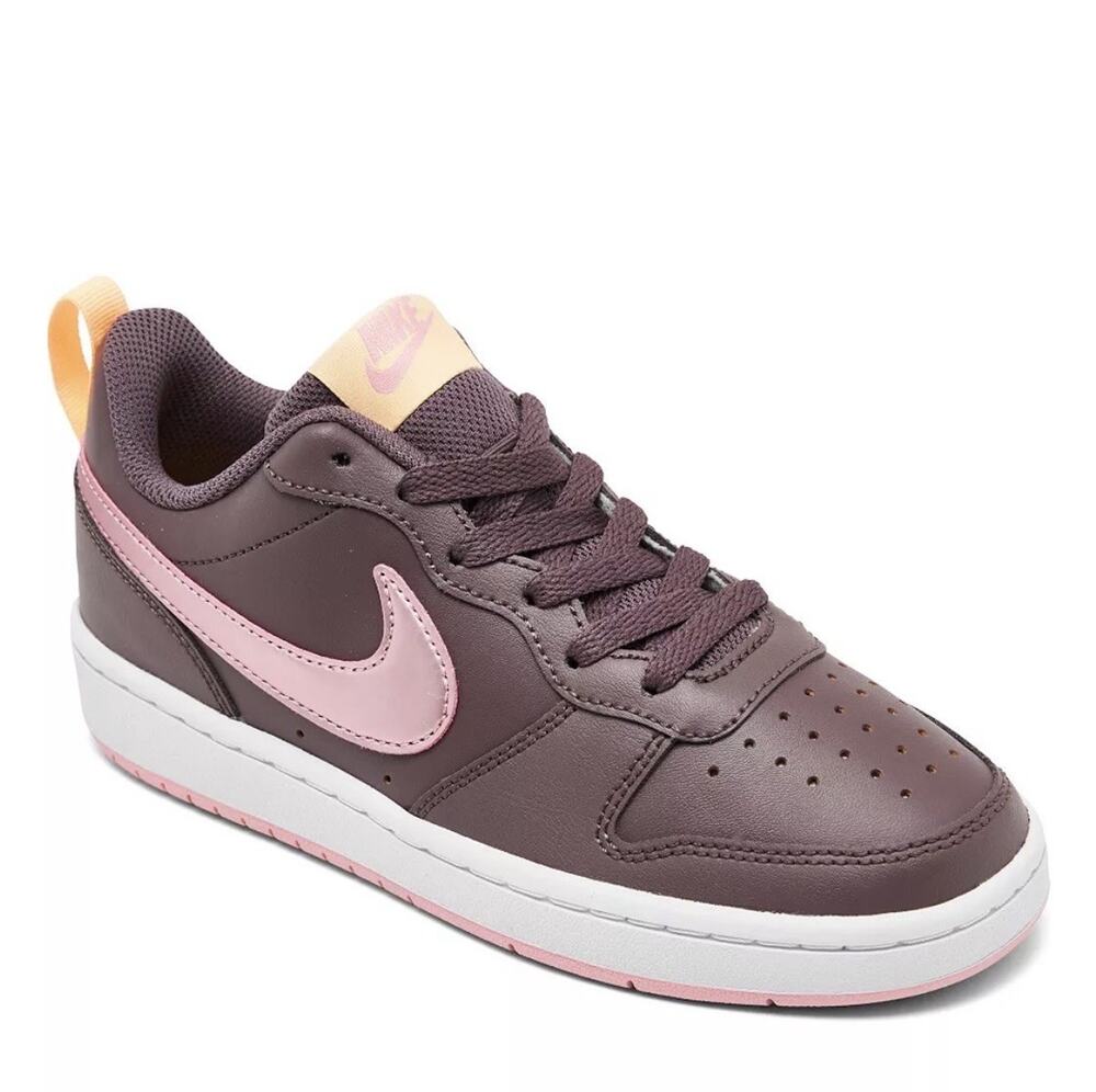 Nike Borough Low Rose/Violet & Brown Shoes 8.5W/7Y (001)